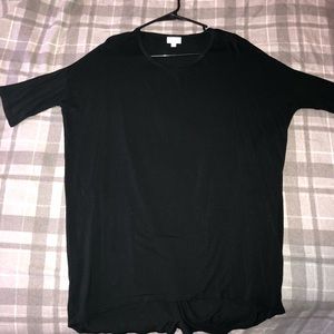 Solid black LuLaRoe Irma
